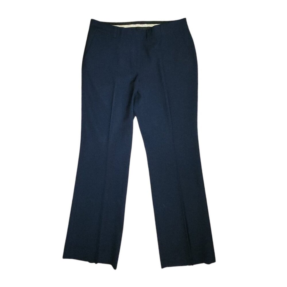 Anne Klein Pants Womens‎ Size 8 Solid All Dark Blue Dress Career With Pockets